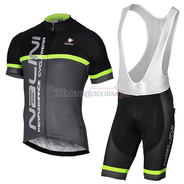 Abbigliamento Ciclismo Nalini Brivio 2017 nero e grigio