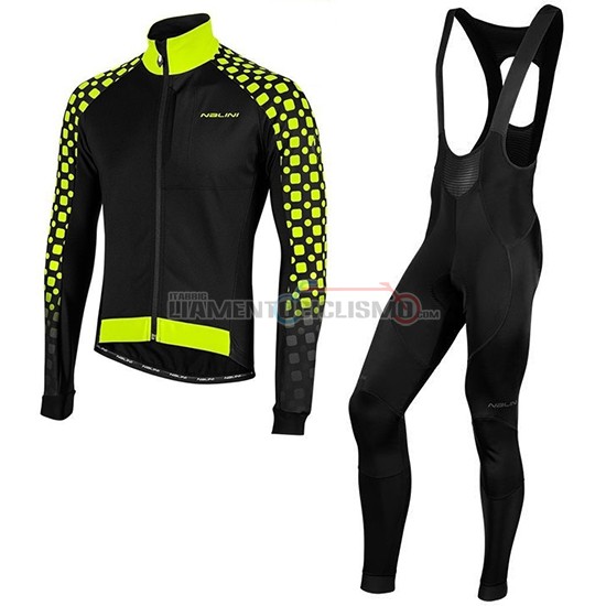 Abbigliamento Ciclismo Nalini CRIT 3L 2.0 Manica Lunga 2019 Nero Giallo