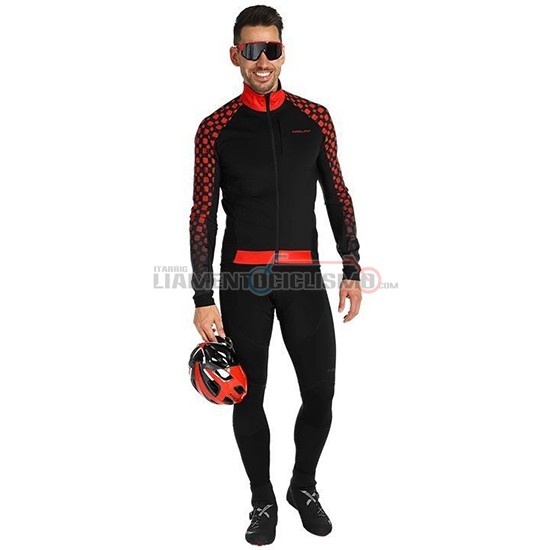 Abbigliamento Ciclismo Nalini CRIT 3L 2.0 Manica Lunga 2019 Nero Rosso