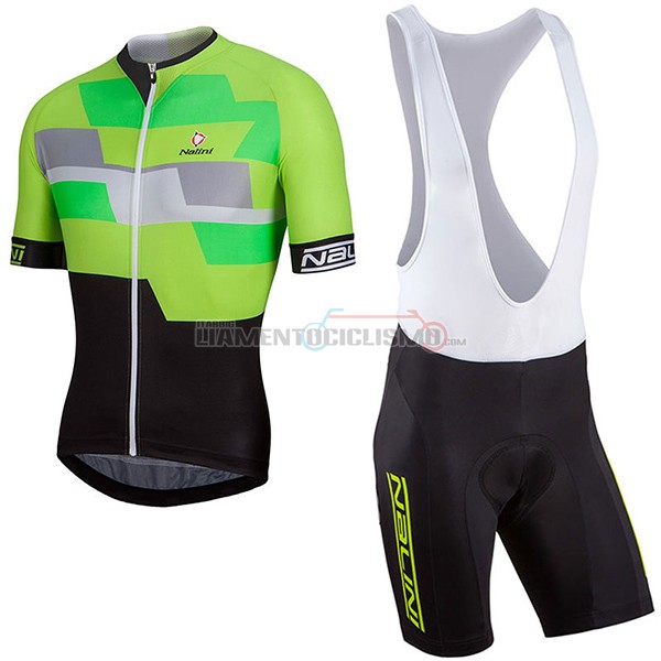 Abbigliamento Ciclismo Nalini Cervino 2017 verde e nero