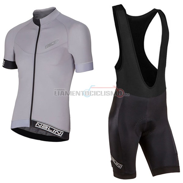 Abbigliamento Ciclismo Nalini Curva Slate argentato