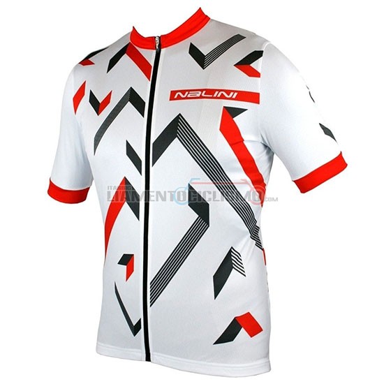Abbigliamento Ciclismo Nalini Descesa 2.0 Manica Corta 2019 Bianco Rosso