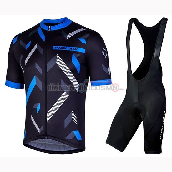 Abbigliamento Ciclismo Nalini Descesa 2.0 Manica Corta 2019 Nero Blu