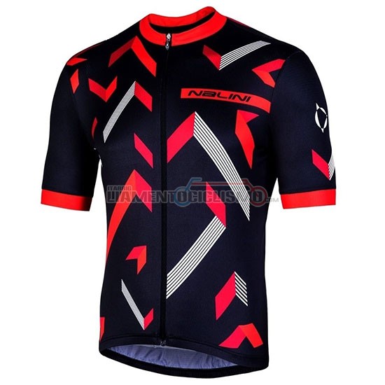 Abbigliamento Ciclismo Nalini Descesa 2.0 Manica Corta 2019 Nero Rosso