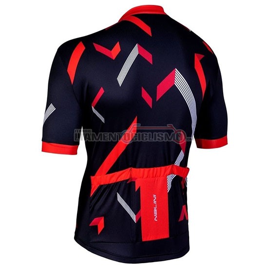 Abbigliamento Ciclismo Nalini Descesa 2.0 Manica Corta 2019 Nero Rosso