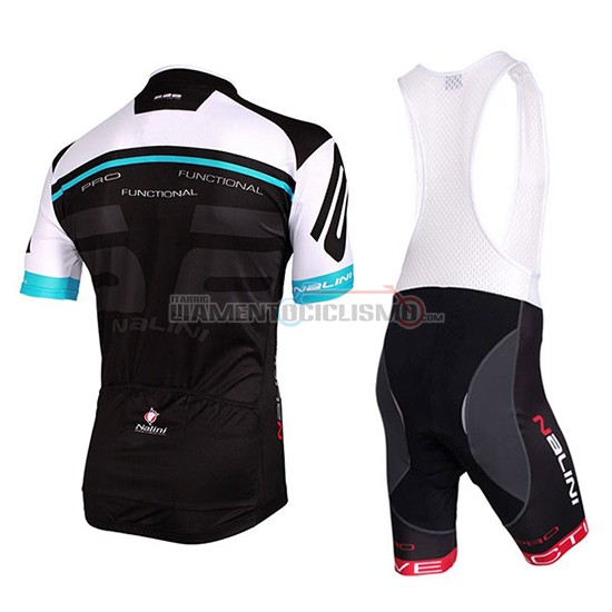 Abbigliamento Ciclismo Nalini Manica Corta 2018 Bianco e Nero