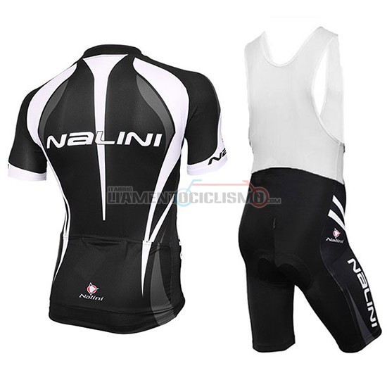 Abbigliamento Ciclismo Nalini Manica Corta 2018 Nero e Bianco