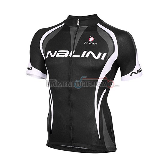 Abbigliamento Ciclismo Nalini Manica Corta 2018 Nero e Bianco