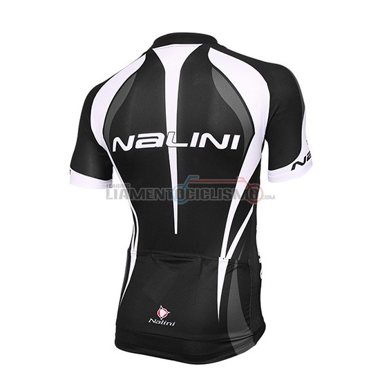 Abbigliamento Ciclismo Nalini Manica Corta 2018 Nero e Bianco