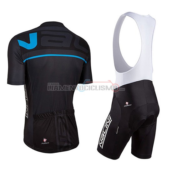 Abbigliamento Ciclismo Nalini Manica Corta 2018 Nero e Blu