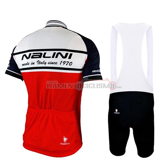 Abbigliamento Ciclismo Nalini Manica Corta 2019 Bianco Rosso Nero