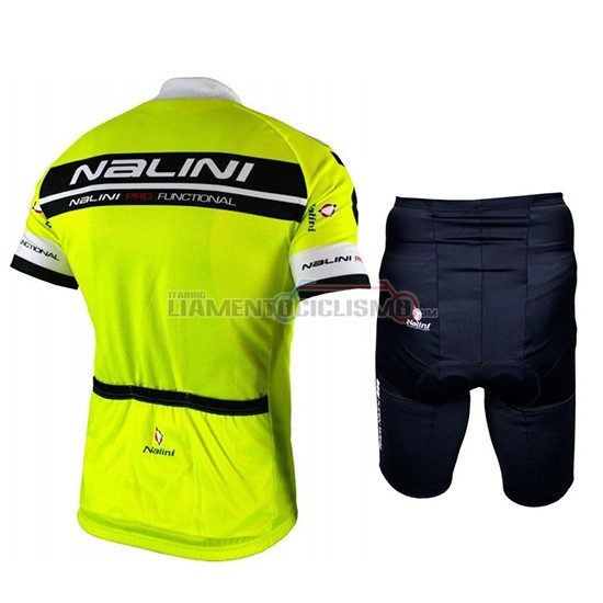 Abbigliamento Ciclismo Nalini Manica Corta 2019 Nero Aceso Verde