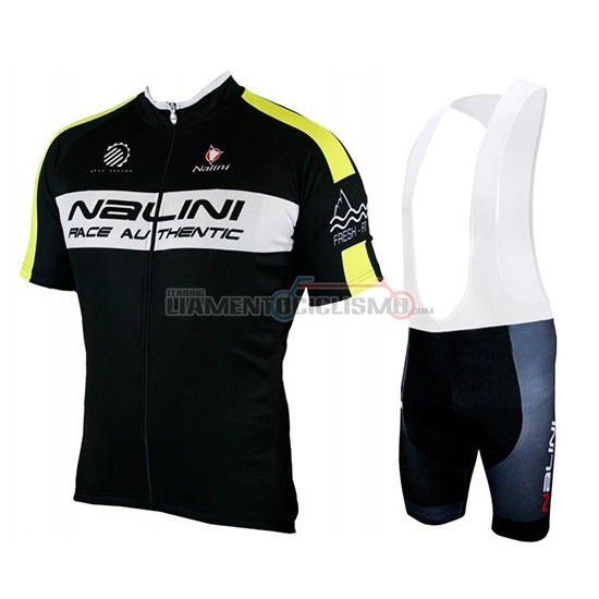 Abbigliamento Ciclismo Nalini Manica Corta 2019 Nero Giallo