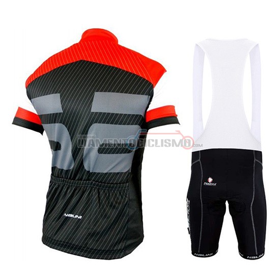 Abbigliamento Ciclismo Nalini Manica Corta 2019 Rosso Nero