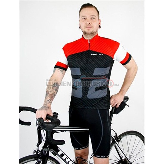 Abbigliamento Ciclismo Nalini Manica Corta 2019 Rosso Nero