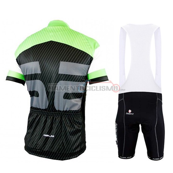 Abbigliamento Ciclismo Nalini Manica Corta 2019 Verde Nero