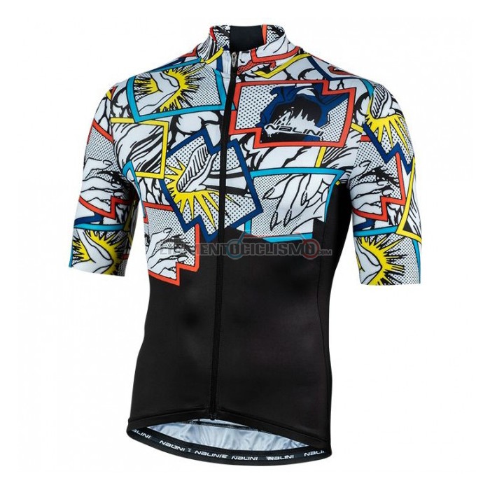 Abbigliamento Ciclismo Nalini Manica Corta 2020 Nero Multicolore