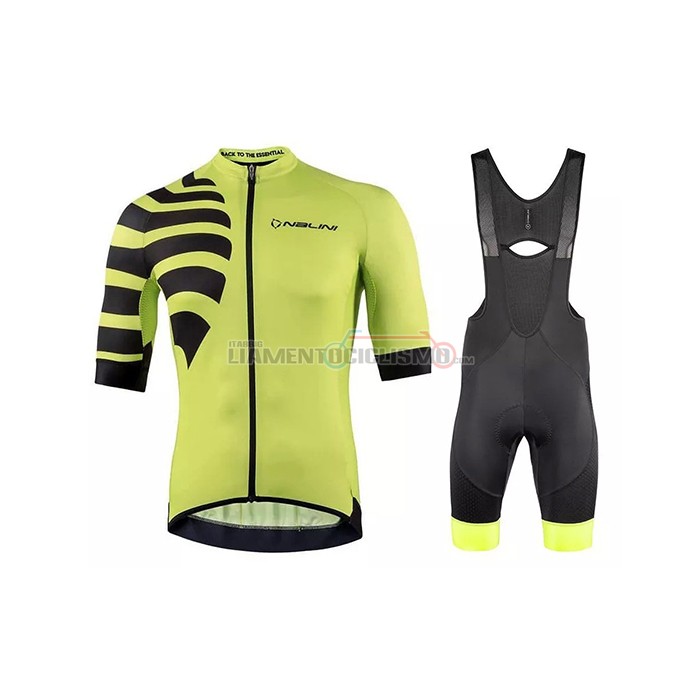 Abbigliamento Ciclismo Nalini Manica Corta 2021 Giallo Nero