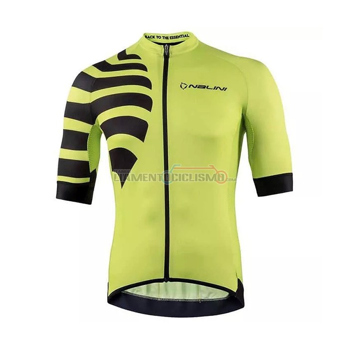 Abbigliamento Ciclismo Nalini Manica Corta 2021 Giallo Nero