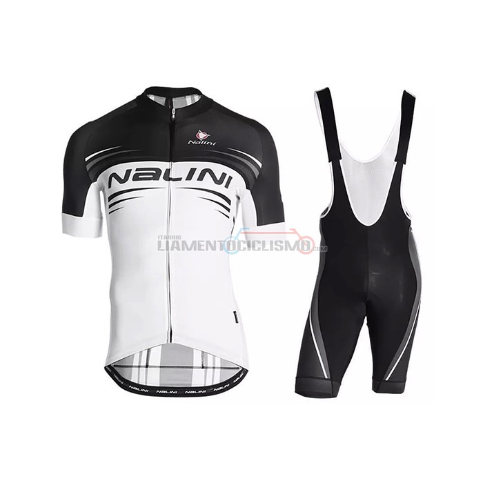 Abbigliamento Ciclismo Nalini Manica Corta 2021 Nero Bianco