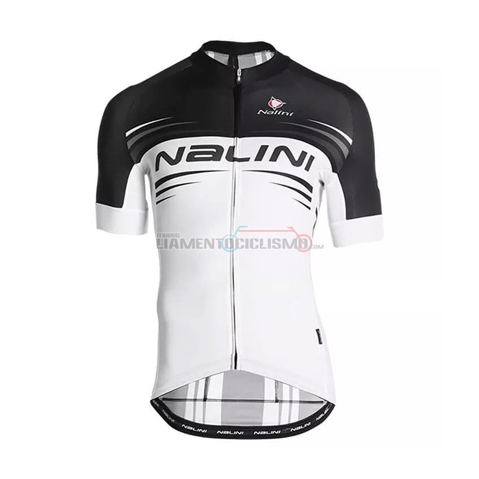 Abbigliamento Ciclismo Nalini Manica Corta 2021 Nero Bianco
