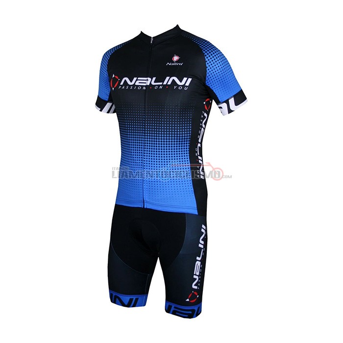Abbigliamento Ciclismo Nalini Manica Corta 2021 Nero Blu