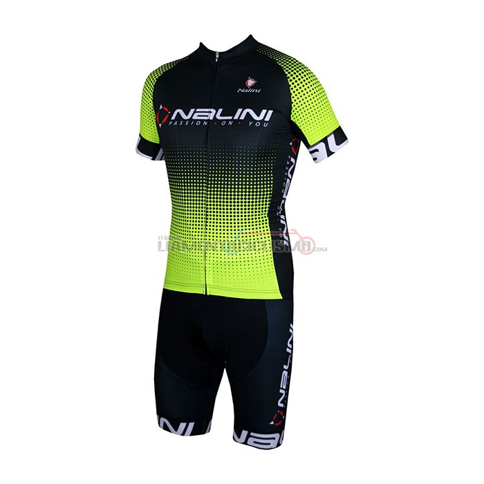 Abbigliamento Ciclismo Nalini Manica Corta 2021 Nero Giallo