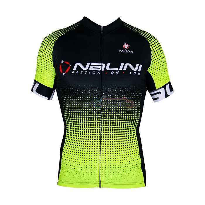 Abbigliamento Ciclismo Nalini Manica Corta 2021 Nero Giallo