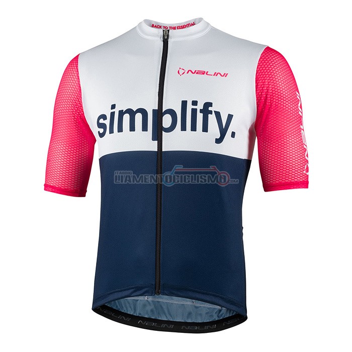 Abbigliamento Ciclismo Nalini Manica Corta 2022 Blu Rosa