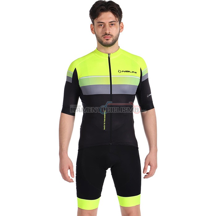 Abbigliamento Ciclismo Nalini Manica Corta 2022 Giallo