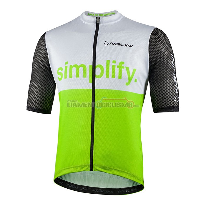 Abbigliamento Ciclismo Nalini Manica Corta 2022 Verde Nero