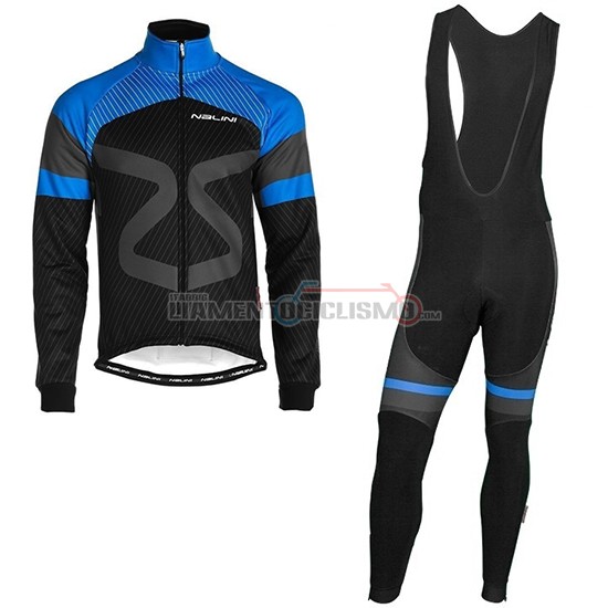 Abbigliamento Ciclismo Nalini Manica Lunga 2019 Nero Blu