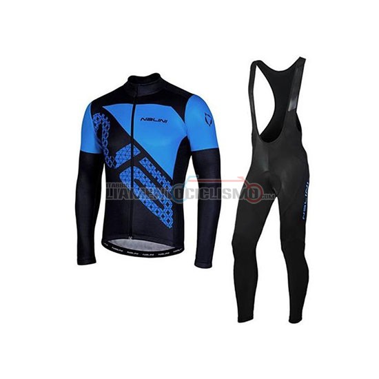 Abbigliamento Ciclismo Nalini Manica Lunga 2020 Nero Blu