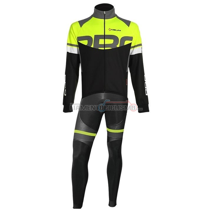 Abbigliamento Ciclismo Nalini Manica Lunga 2020 Nero Grigio Giallo(1)