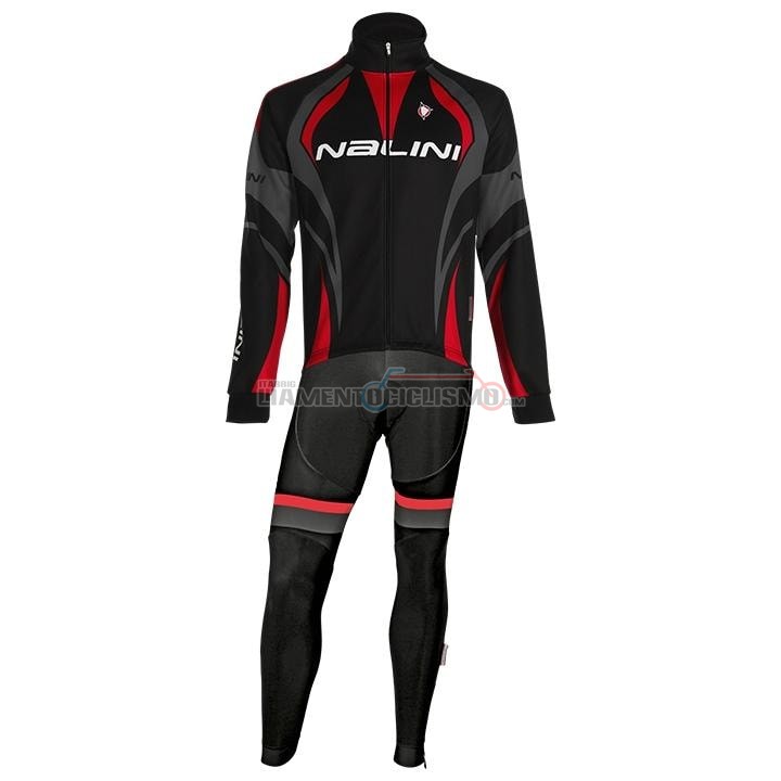 Abbigliamento Ciclismo Nalini Manica Lunga 2020 Nero Grigio Rosso