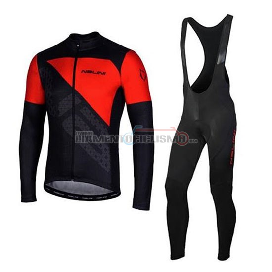 Abbigliamento Ciclismo Nalini Manica Lunga 2020 Rosso Nero