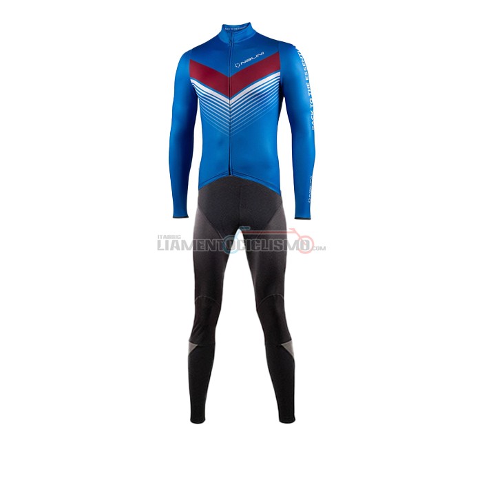 Abbigliamento Ciclismo Nalini Manica Lunga 2021 Blu(2)