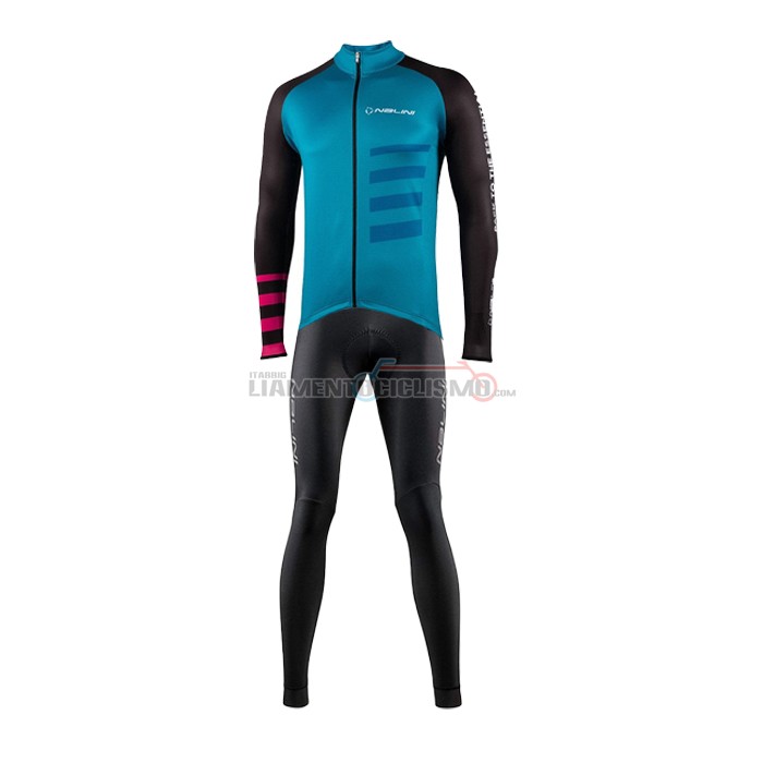 Abbigliamento Ciclismo Nalini Manica Lunga 2021 Blu(3)