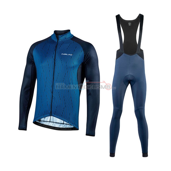 Abbigliamento Ciclismo Nalini Manica Lunga 2021 Blu