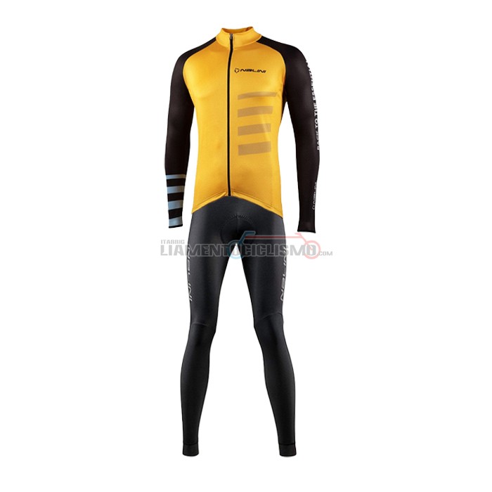 Abbigliamento Ciclismo Nalini Manica Lunga 2021 Giallo