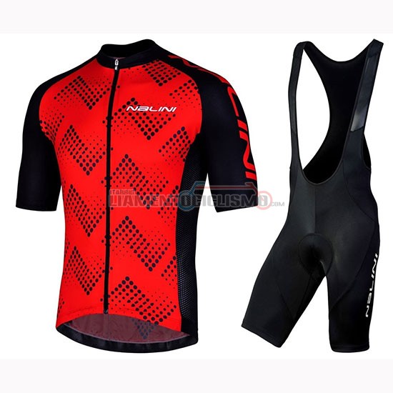 Abbigliamento Ciclismo Nalini Podio 2.0 Manica Corta 2019 Nero Rosso