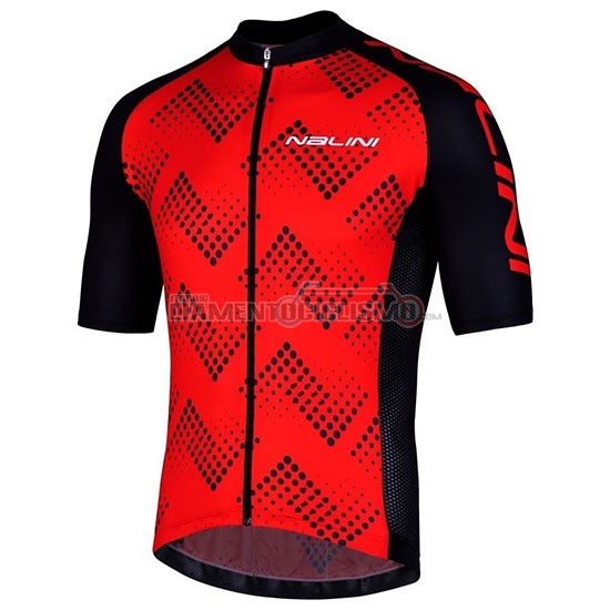 Abbigliamento Ciclismo Nalini Podio 2.0 Manica Corta 2019 Nero Rosso