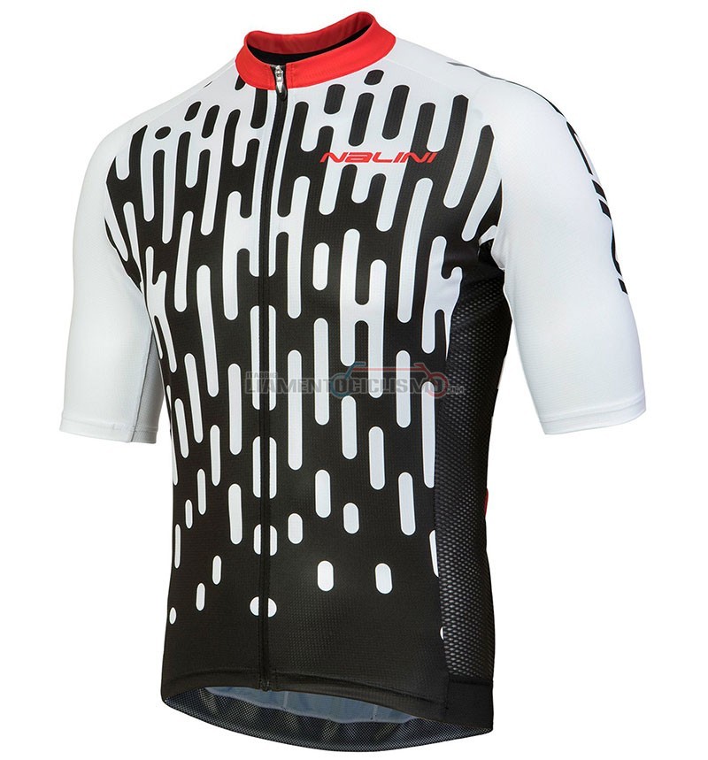Abbigliamento Ciclismo Nalini Podio Manica Corta 2018 Bianco
