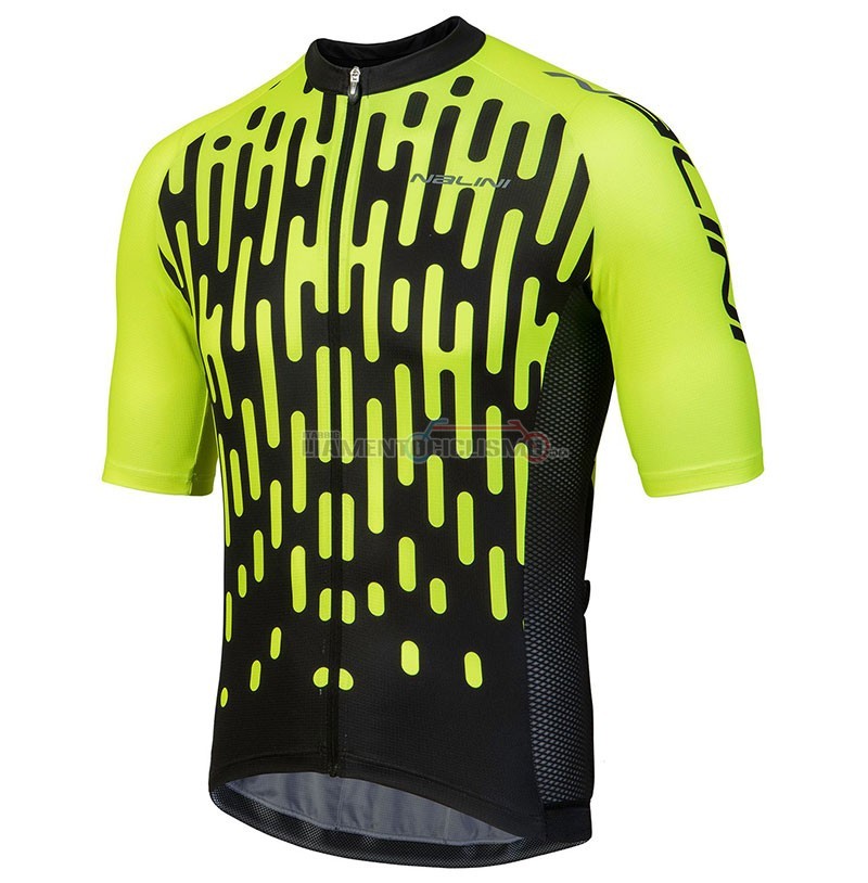Abbigliamento Ciclismo Nalini Podio Manica Corta 2018 Verde