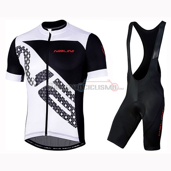 Abbigliamento Ciclismo Nalini Volata 2.0 Manica Corta 2019 Nero Bianco