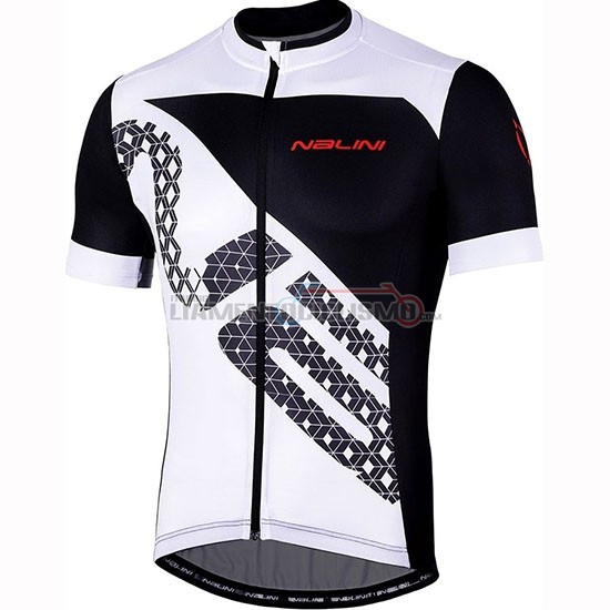 Abbigliamento Ciclismo Nalini Volata 2.0 Manica Corta 2019 Nero Bianco