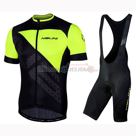 Abbigliamento Ciclismo Nalini Volata 2.0 Manica Corta 2019 Nero Giallo