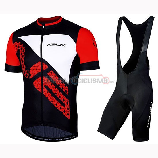 Abbigliamento Ciclismo Nalini Volata 2.0 Manica Corta 2019 Nero Rosso