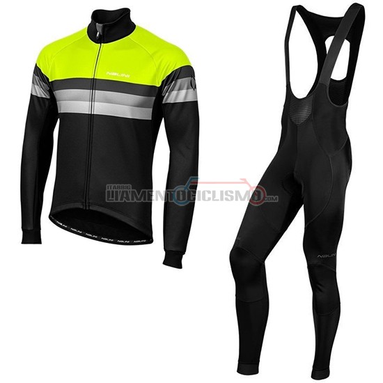 Abbigliamento Ciclismo Nalini Warm 2.0 Manica Lunga 2019 Nero Verde