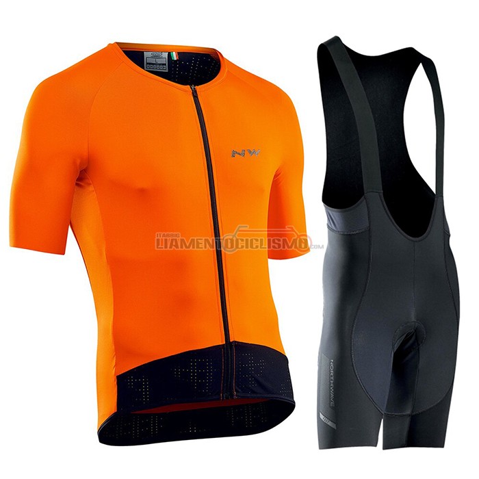 Abbigliamento Ciclismo NorthWave Manica Corta 2021 Arancione